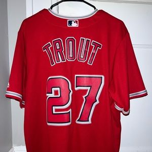 Mike trout Los Angeles Angels jersey - Red MLB jersey